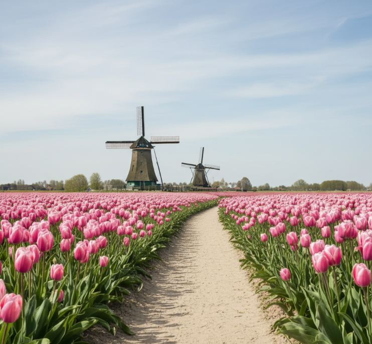 Illustratie van het seizoen Lente